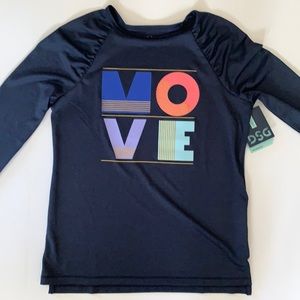 Girls long sleeve sport shirt